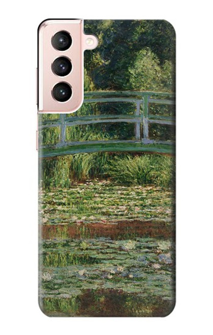 S3674 Claude Monet La passerelle japonaise et la piscine de nénuphars Etui Coque Housse pour Samsung Galaxy S21 5G