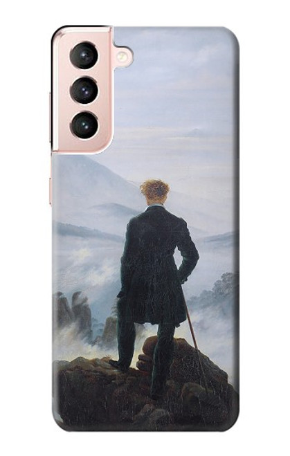 S3789 Wanderer above the Sea of Fog Etui Coque Housse pour Samsung Galaxy S21 5G