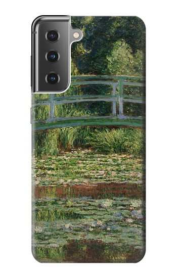 S3674 Claude Monet La passerelle japonaise et la piscine de nénuphars Etui Coque Housse pour Samsung Galaxy S21 Plus 5G, Galaxy S21+ 5G