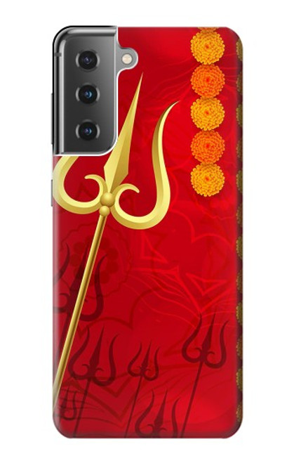 S3788 Shiv Trishul Etui Coque Housse pour Samsung Galaxy S21 Plus 5G, Galaxy S21+ 5G