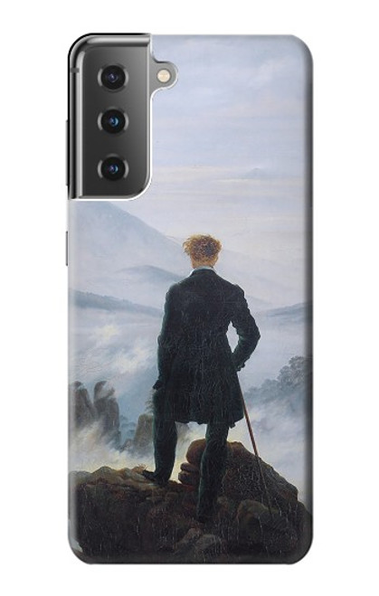 S3789 Wanderer above the Sea of Fog Etui Coque Housse pour Samsung Galaxy S21 Plus 5G, Galaxy S21+ 5G