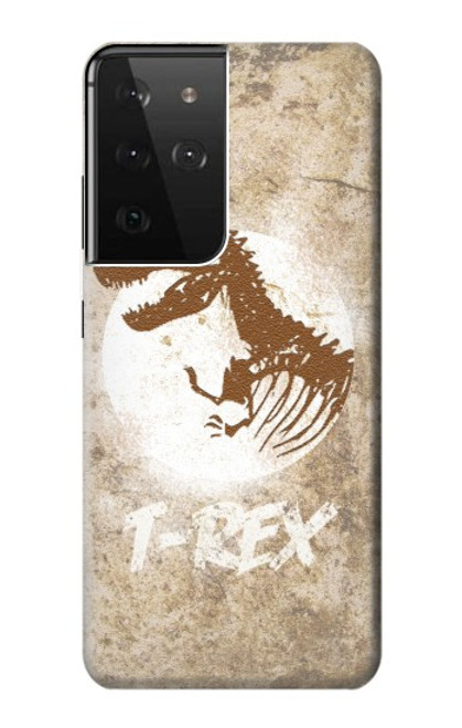 S2372 T-Rex Jurassic Fossile Etui Coque Housse pour Samsung Galaxy S21 Ultra 5G