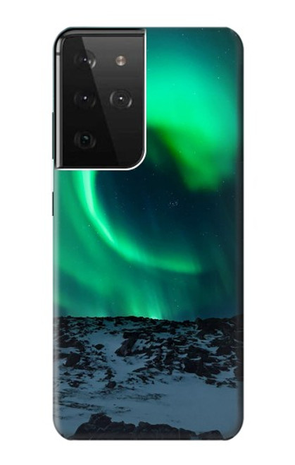 S3667 Aurora Northern Light Etui Coque Housse pour Samsung Galaxy S21 Ultra 5G