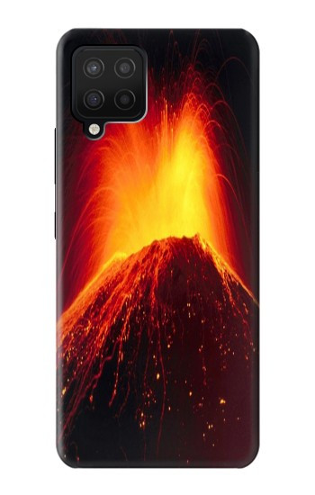 S0745 Volcan Lave Etui Coque Housse pour Samsung Galaxy A12