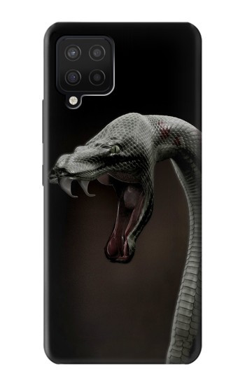 S1597 Noir Mamba Serpent Etui Coque Housse pour Samsung Galaxy A12