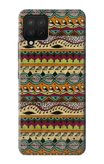 S2860 Boho Hippie Motif aztèque Etui Coque Housse pour Samsung Galaxy A12