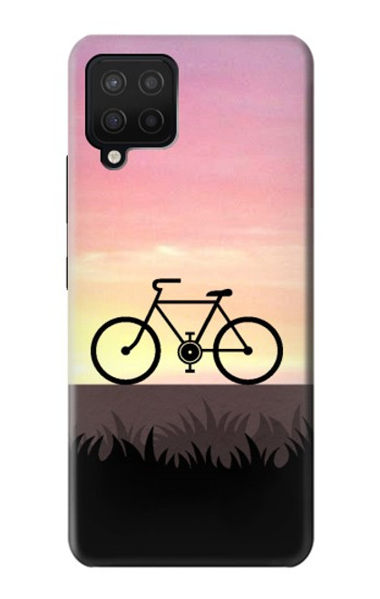 S3252 vélo Coucher de soleil Etui Coque Housse pour Samsung Galaxy A12