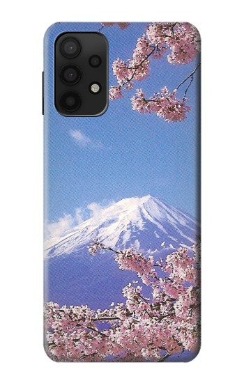 S1060 Mont Fuji Sakura fleur de cerisier Etui Coque Housse pour Samsung Galaxy A32 5G