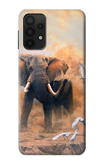 S1292 l'éléphant Etui Coque Housse pour Samsung Galaxy A32 5G