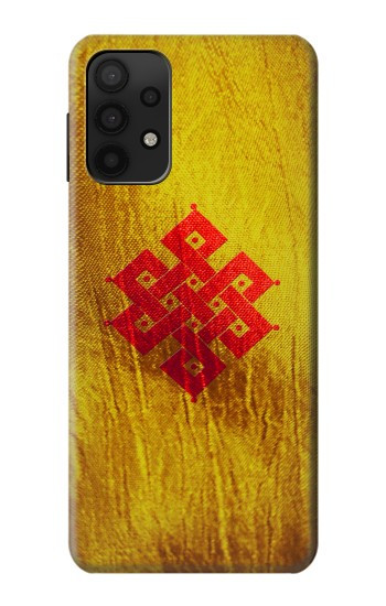 S2318 Noeud éternel méditation bouddhiste spirituelle Etui Coque Housse pour Samsung Galaxy A32 5G