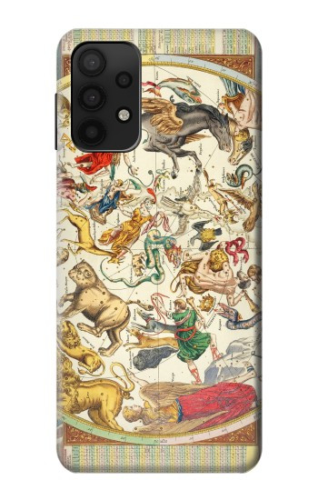 S3145 Constellation antique Carte du ciel étoilé Etui Coque Housse pour Samsung Galaxy A32 5G