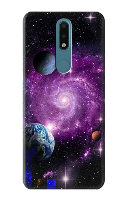 S3689 Planète spatiale Galaxy Etui Coque Housse pour Nokia 2.4