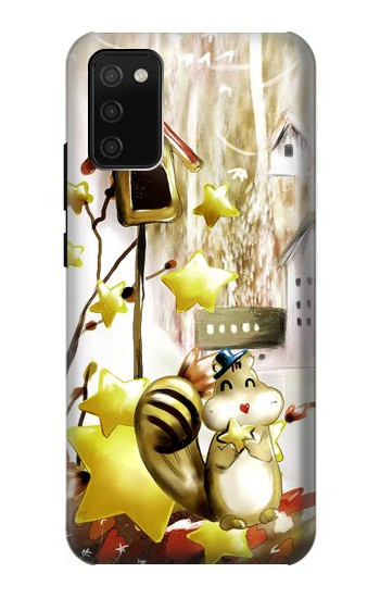 S0109 Écureuil mignon Dessin animé Etui Coque Housse pour Samsung Galaxy A02s, Galaxy M02s