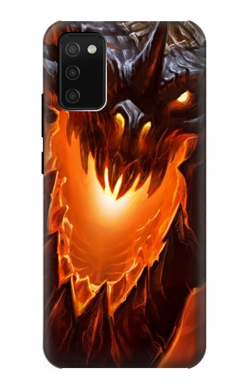 S0414 Dragon de feu Etui Coque Housse pour Samsung Galaxy A02s, Galaxy M02s