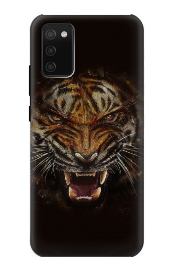 S0575 Tigre Visage Etui Coque Housse pour Samsung Galaxy A02s, Galaxy M02s