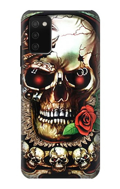 S0753 crâne Wing Etui Coque Housse pour Samsung Galaxy A02s, Galaxy M02s