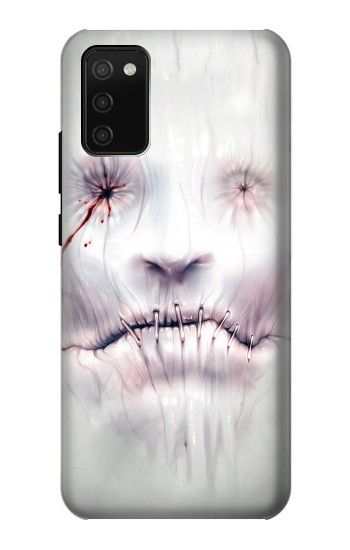 S0884 Visage d'horreur Etui Coque Housse pour Samsung Galaxy A02s, Galaxy M02s