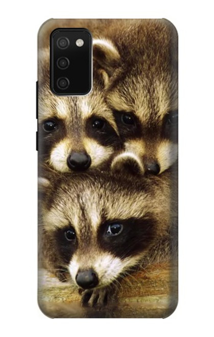 S0977 Les ratons laveurs bébé Etui Coque Housse pour Samsung Galaxy A02s, Galaxy M02s