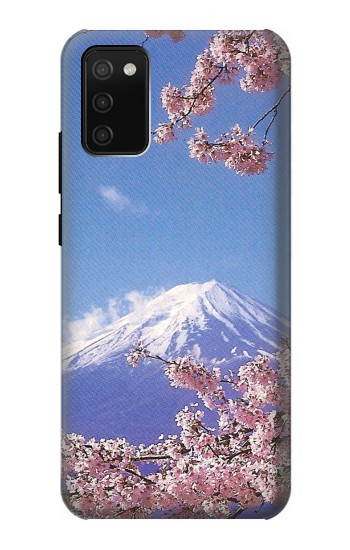 S1060 Mont Fuji Sakura fleur de cerisier Etui Coque Housse pour Samsung Galaxy A02s, Galaxy M02s
