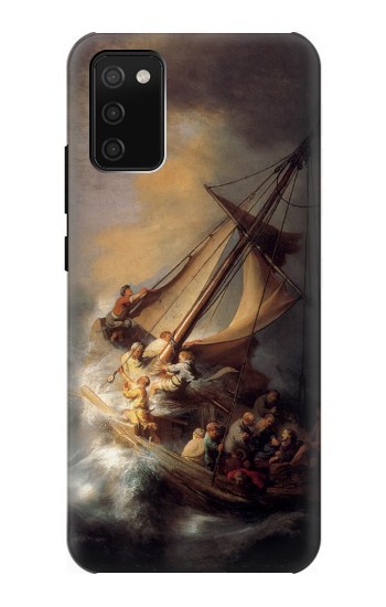 S1091 Rembrandt Christ dans la tempête Etui Coque Housse pour Samsung Galaxy A02s, Galaxy M02s