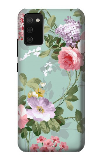 S2178 Peinture Fleur Art Floral Etui Coque Housse pour Samsung Galaxy A02s, Galaxy M02s