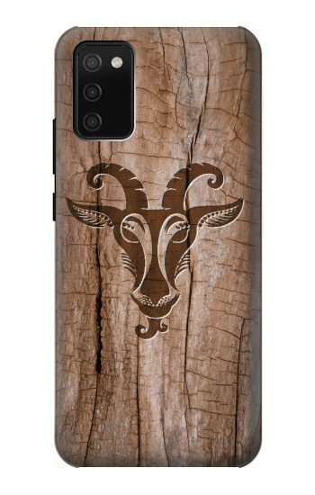 S2183 Chèvre de bois imprimé graphique Etui Coque Housse pour Samsung Galaxy A02s, Galaxy M02s