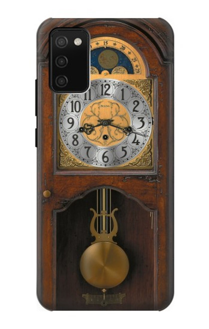 S3173 Grand-père Horloge Antique Horloge murale Etui Coque Housse pour Samsung Galaxy A02s, Galaxy M02s