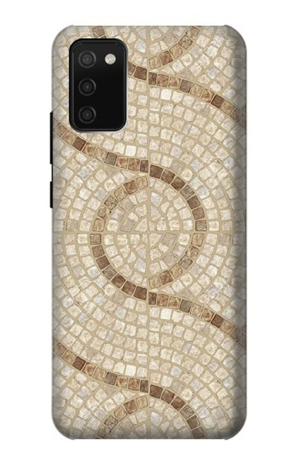 S3703 Carreaux de mosaïque Etui Coque Housse pour Samsung Galaxy A02s, Galaxy M02s