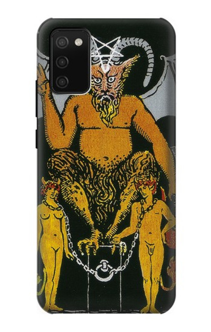 S3740 Carte de tarot le diable Etui Coque Housse pour Samsung Galaxy A02s, Galaxy M02s