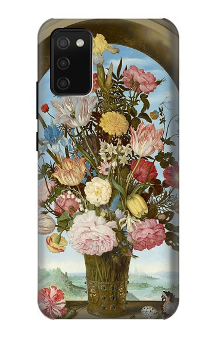 S3749 Vase de fleurs Etui Coque Housse pour Samsung Galaxy A02s, Galaxy M02s