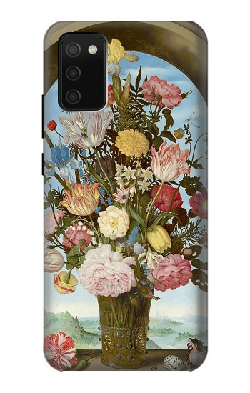 S3749 Vase de fleurs Etui Coque Housse pour Samsung Galaxy A02s, Galaxy M02s