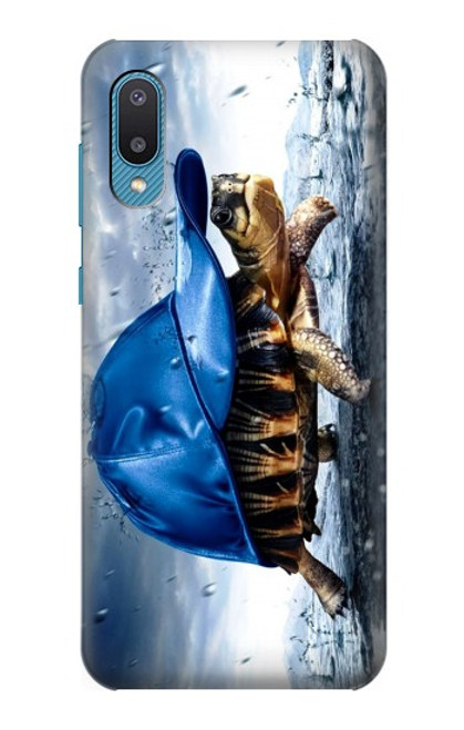 S0084 Tortue sous la pluie Etui Coque Housse pour Samsung Galaxy A04, Galaxy A02, M02