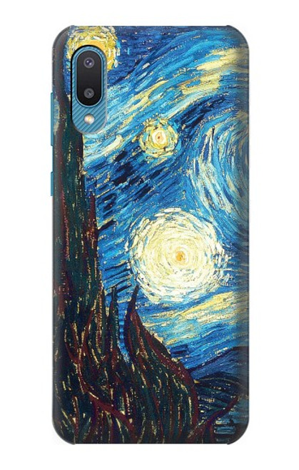 S0582 Van Gogh Starry Nights Etui Coque Housse pour Samsung Galaxy A04, Galaxy A02, M02