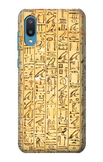 S1625 Textes des Sarcophages égyptiens Etui Coque Housse pour Samsung Galaxy A04, Galaxy A02, M02