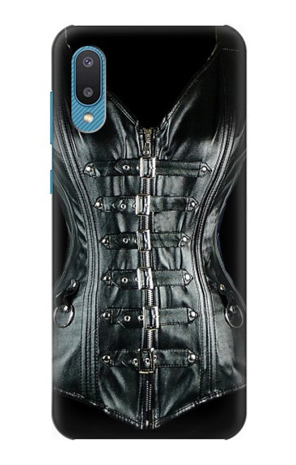 S1639 Gothique Corset Noir Etui Coque Housse pour Samsung Galaxy A04, Galaxy A02, M02