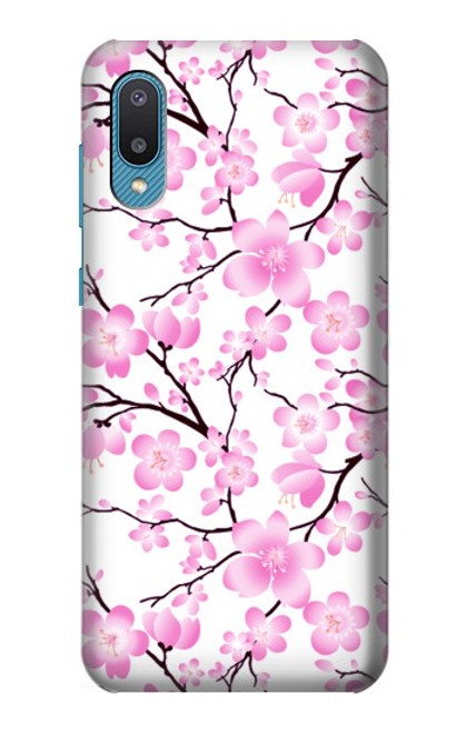 S1972 Sakura fleur de Cerisiers Etui Coque Housse pour Samsung Galaxy A04, Galaxy A02, M02