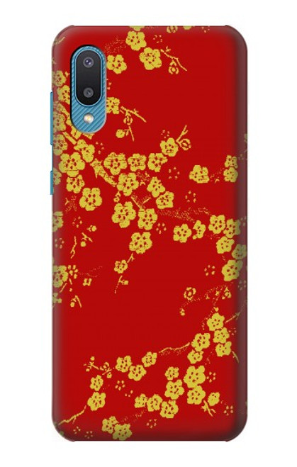 S2050 fleur de Cerisiers chinois imprimé graphique Etui Coque Housse pour Samsung Galaxy A04, Galaxy A02, M02