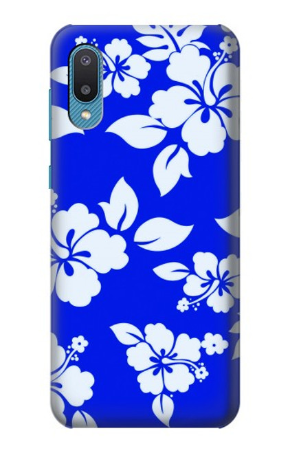 S2244 Motif Hawai Hibiscus Bleu Etui Coque Housse pour Samsung Galaxy A04, Galaxy A02, M02