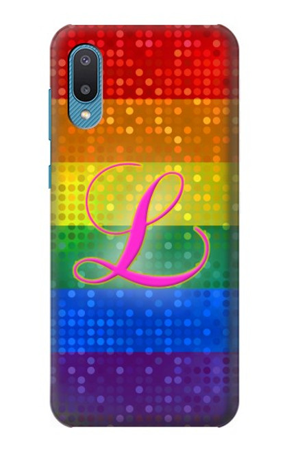 S2900 Arc en ciel LGBT Fierté lesbienne Drapeau Etui Coque Housse pour Samsung Galaxy A04, Galaxy A02, M02