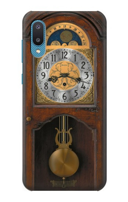 S3173 Grand-père Horloge Antique Horloge murale Etui Coque Housse pour Samsung Galaxy A04, Galaxy A02, M02