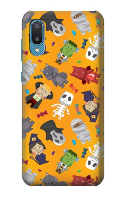 S3275 Mignon Halloween Motif Dessin animé Etui Coque Housse pour Samsung Galaxy A04, Galaxy A02, M02