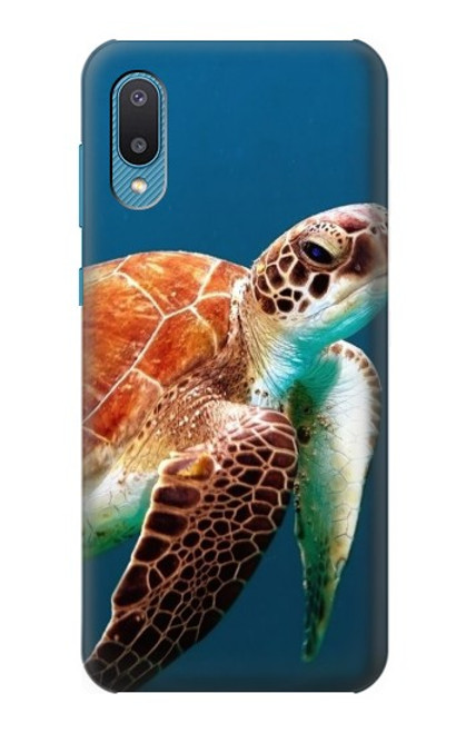 S3497 Vert tortue de mer Etui Coque Housse pour Samsung Galaxy A04, Galaxy A02, M02