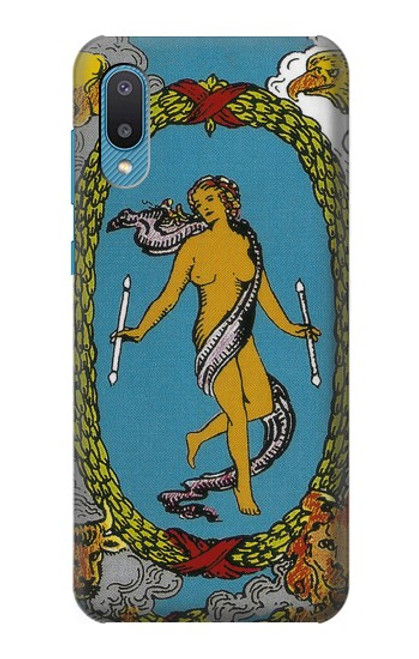 S3746 Carte de tarot le monde Etui Coque Housse pour Samsung Galaxy A04, Galaxy A02, M02