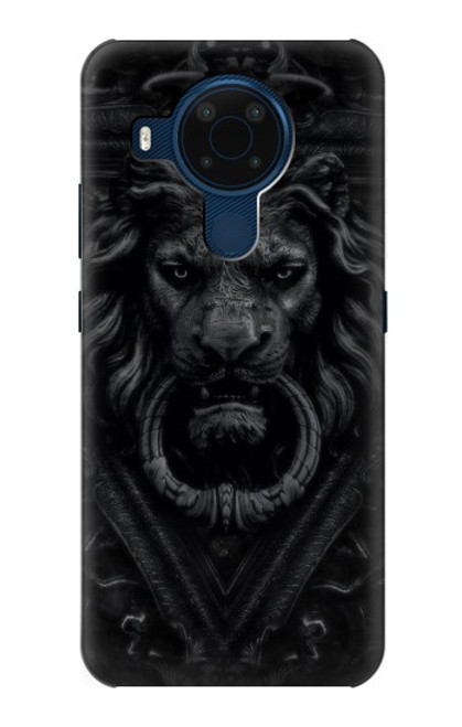 S3619 Lion noir gothique Etui Coque Housse pour Nokia 5.4