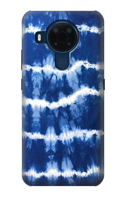 S3671 Tie Dye bleu Etui Coque Housse pour Nokia 5.4