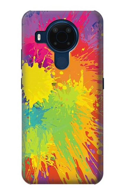 S3675 Tâche de couleur Etui Coque Housse pour Nokia 5.4