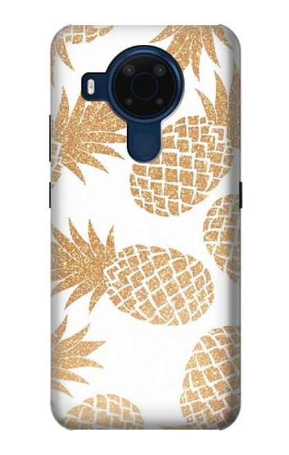 S3718 Ananas sans soudure Etui Coque Housse pour Nokia 5.4