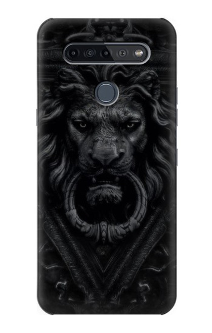 S3619 Lion noir gothique Etui Coque Housse pour LG K51S