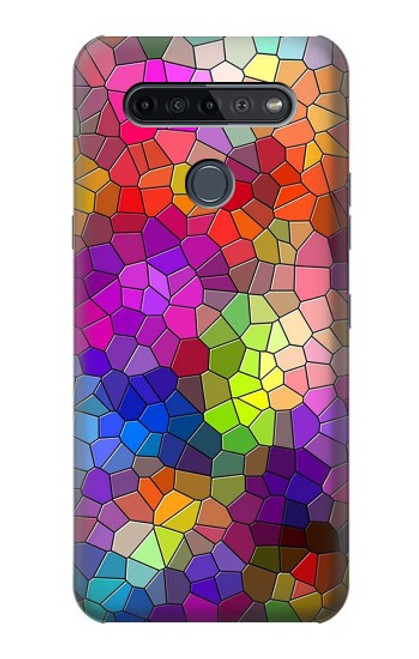 S3677 Mosaïques de briques colorées Etui Coque Housse pour LG K51S