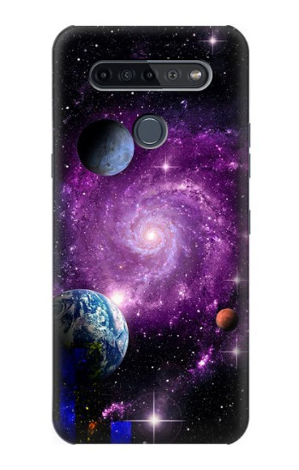 S3689 Planète spatiale Galaxy Etui Coque Housse pour LG K51S